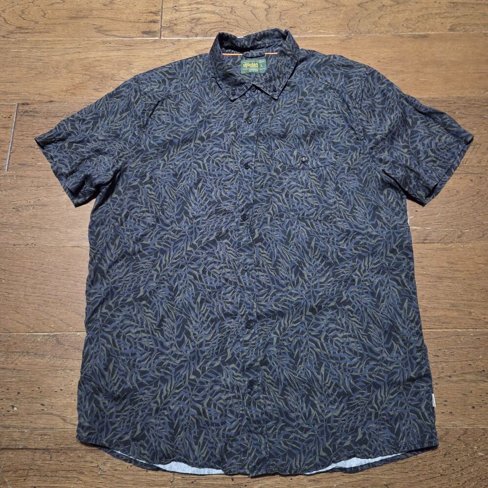 Marsh Wear Hagood Tech Short Sleeve Lyocell Button Down Shirt LARGE